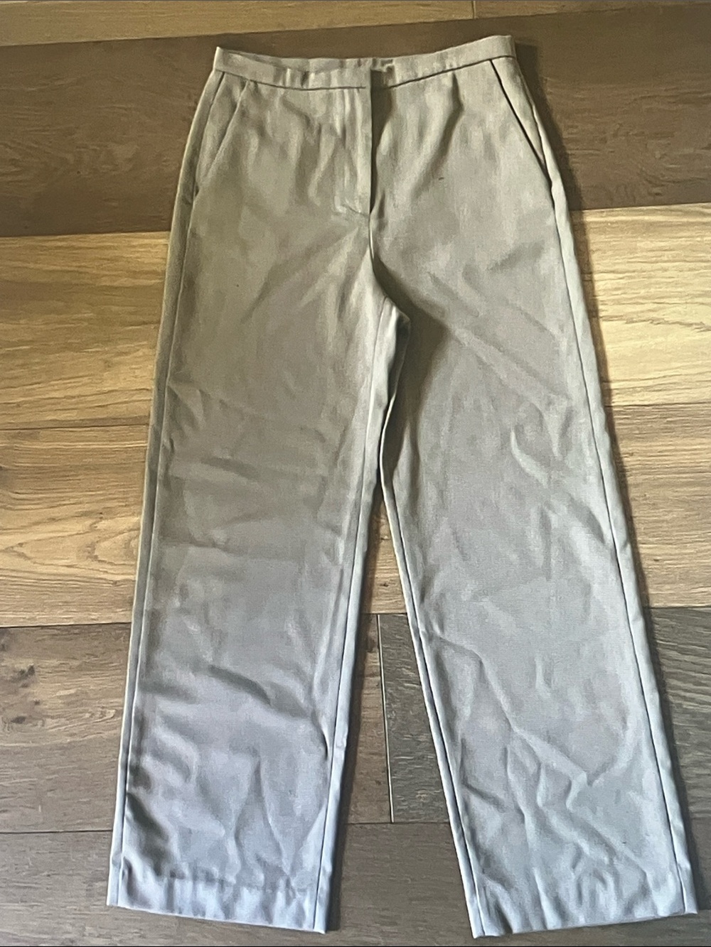 & Other Stories Gray Straight-Leg Trousers